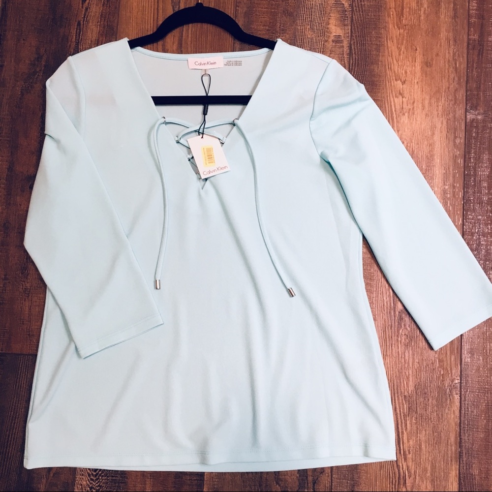 NWT Calvin Klein crepe blouse